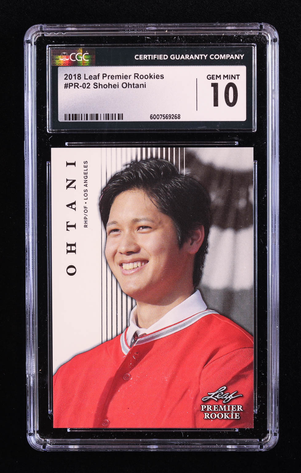Shohei Ohtani 2018 Leaf Premier Rookies #PR02 RC (CGC 10) at PristineAuction.com Shohei Ohtani 2018 Leaf Premier Rookies #PR02 RC (CGC 10) at PristineAuction.com