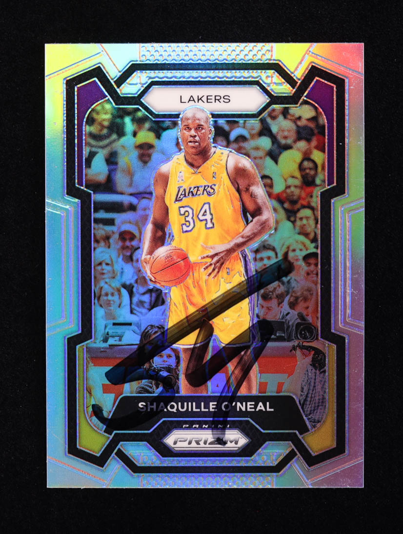 Shaquille O'Neal Signed 2023-24 Panini Prizm Silver #181 (PIA) at PristineAuction.com Shaquille O'Neal Signed 2023-24 Panini Prizm Silver #181 (PIA) at PristineAuction.com