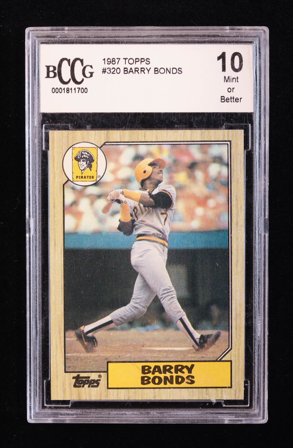Barry Bonds 1987 Topps #320 RC (BCCG 10) at PristineAuction.com Barry Bonds 1987 Topps #320 RC (BCCG 10) at PristineAuction.com