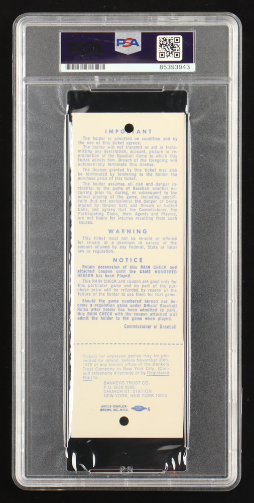 Reggie Jackson Signed 1972 World Series Game 3 Ticket (PSA | Auto Grade 10) at PristineAuction.com Reggie Jackson Signed 1972 World Series Game 3 Ticket (PSA | Auto Grade 10) at PristineAuction.com