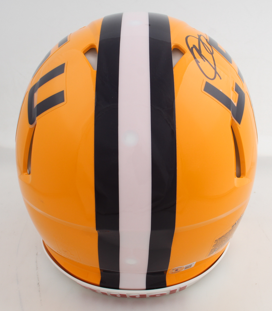 Odell Beckham Jr. Signed LSU Tigers Full-Size Authentic On-Field Speed Helmet (Beckett) at PristineAuction.com Odell Beckham Jr. Signed LSU Tigers Full-Size Authentic On-Field Speed Helmet (Beckett) at PristineAuction.com