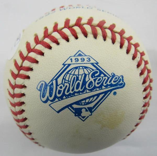 Roberto Alomar Signed 1993 World Series Logo Baseball (JSA) at PristineAuction.com Roberto Alomar Signed 1993 World Series Logo Baseball (JSA) at PristineAuction.com