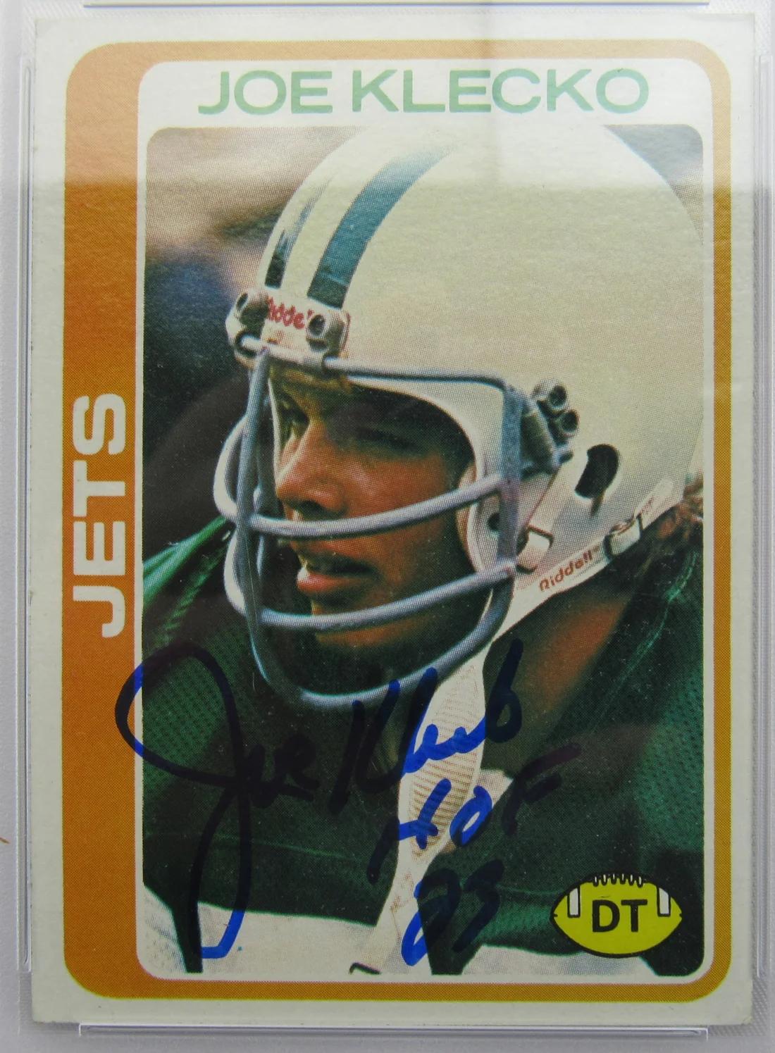 Joe Klecko Signed 1978 Topps #287 Inscribed "HOF 23" (PSA) at PristineAuction.com Joe Klecko Signed 1978 Topps #287 Inscribed "HOF 23" (PSA) at PristineAuction.com