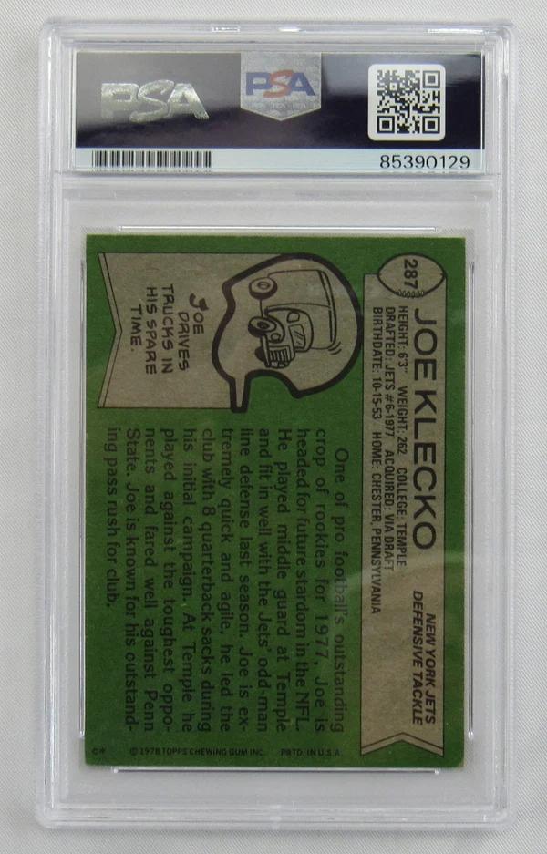 Joe Klecko Signed 1978 Topps #287 Inscribed "HOF 23" (PSA) at PristineAuction.com Joe Klecko Signed 1978 Topps #287 Inscribed "HOF 23" (PSA) at PristineAuction.com