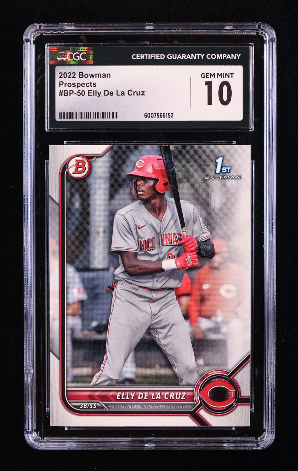 Elly De La Cruz 2022 Bowman Prospects #BP50 RC (CGC 10) at PristineAuction.com Elly De La Cruz 2022 Bowman Prospects #BP50 RC (CGC 10) at PristineAuction.com