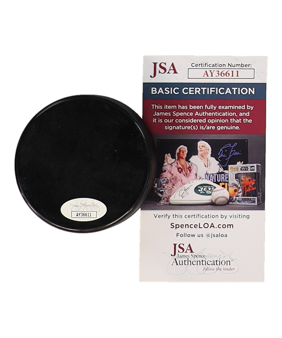 Darius Kasparaitis Signed Rangers Logo Hockey Puck (JSA) at PristineAuction.com Darius Kasparaitis Signed Rangers Logo Hockey Puck (JSA) at PristineAuction.com