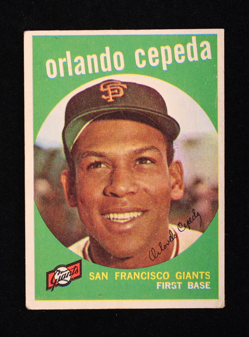 Orlando Cepeda 1959 Topps #390 at PristineAuction.com Orlando Cepeda 1959 Topps #390 at PristineAuction.com