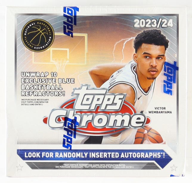 2023-24 Topps Chrome Basketball Monster Box With (5) Packs at PristineAuction.com 2023-24 Topps Chrome Basketball Monster Box With (5) Packs at PristineAuction.com