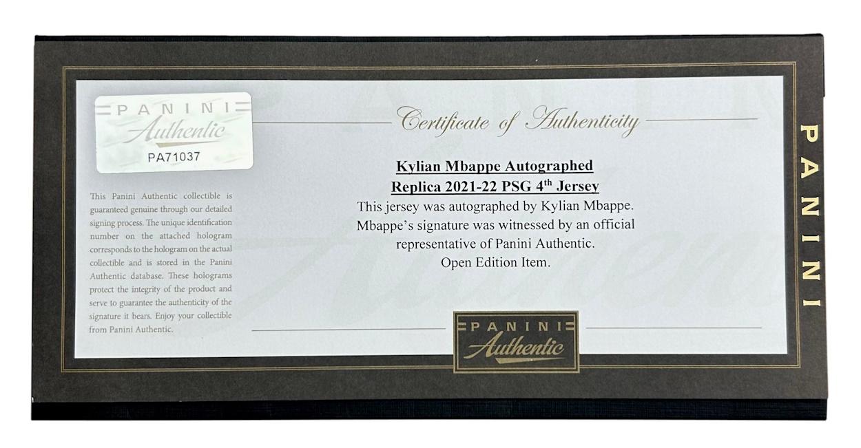 Kylian Mbappe Signed Paris Saint-Germain Nike Jersey (Panini) at PristineAuction.com Kylian Mbappe Signed Paris Saint-Germain Nike Jersey (Panini) at PristineAuction.com