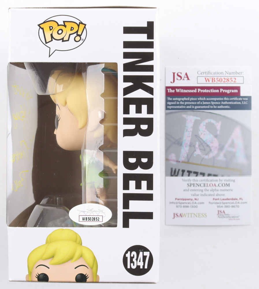 Margaret Kerry Signed "Peter Pan" #1347 Tinker Bell Funko Pop! Vinyl Figure Inscribed "Tinker Bell" (JSA) at PristineAuction.com Margaret Kerry Signed "Peter Pan" #1347 Tinker Bell Funko Pop! Vinyl Figure Inscribed "Tinker Bell" (JSA) at PristineAuction.com