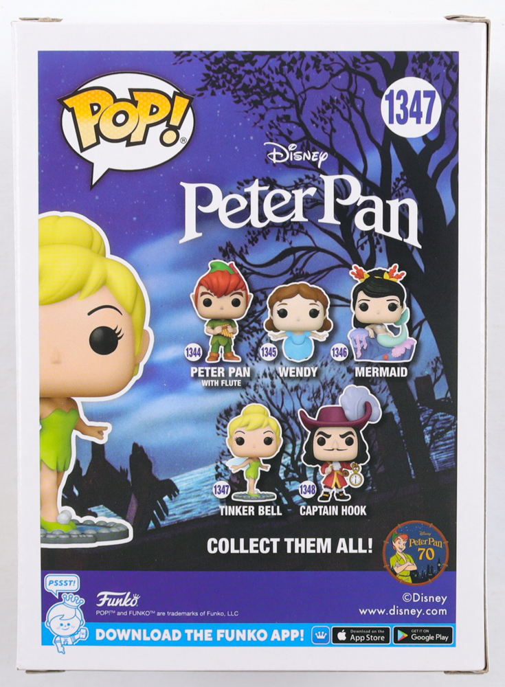 Margaret Kerry Signed "Peter Pan" #1347 Tinker Bell Funko Pop! Vinyl Figure Inscribed "Tinker Bell" (JSA) at PristineAuction.com Margaret Kerry Signed "Peter Pan" #1347 Tinker Bell Funko Pop! Vinyl Figure Inscribed "Tinker Bell" (JSA) at PristineAuction.com
