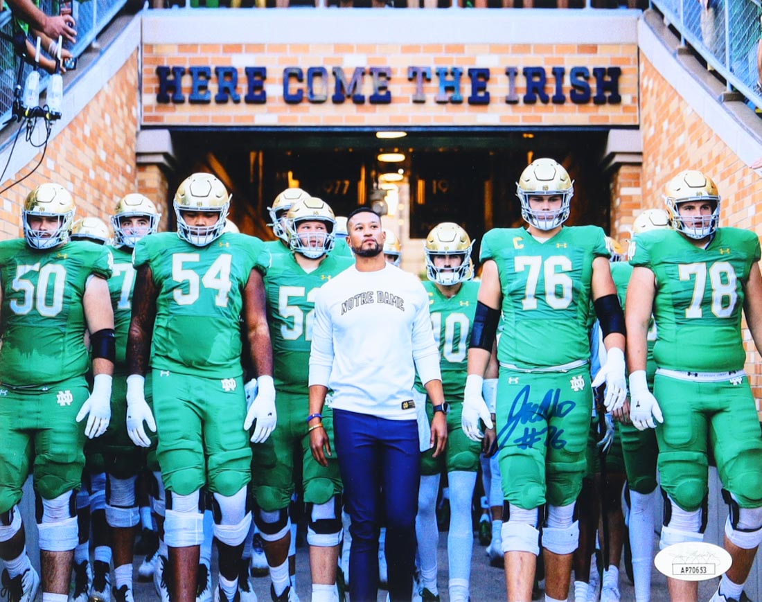 Joe Alt Signed Notre Dame Fighting Irish 8x10 Photo (JSA) at PristineAuction.com Joe Alt Signed Notre Dame Fighting Irish 8x10 Photo (JSA) at PristineAuction.com