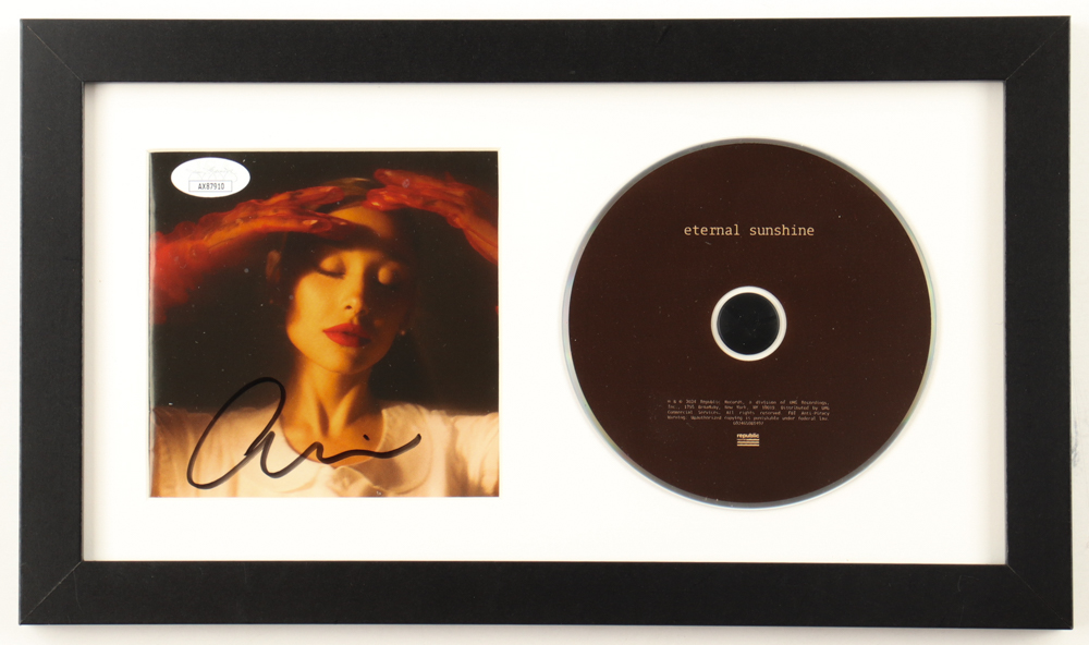 Ariana Grande Signed Custom Framed "Eternal Sunshine" CD Booklet Display (JSA) at PristineAuction.com Ariana Grande Signed Custom Framed "Eternal Sunshine" CD Booklet Display (JSA) at PristineAuction.com