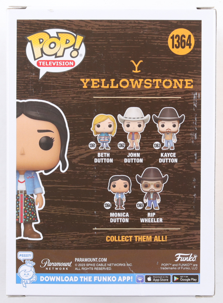 Kelsey Asbille Signed "Yellowstone" #1364 Monica Dutton Funko Pop! Vinyl Figure (Beckett) at PristineAuction.com Kelsey Asbille Signed "Yellowstone" #1364 Monica Dutton Funko Pop! Vinyl Figure (Beckett) at PristineAuction.com