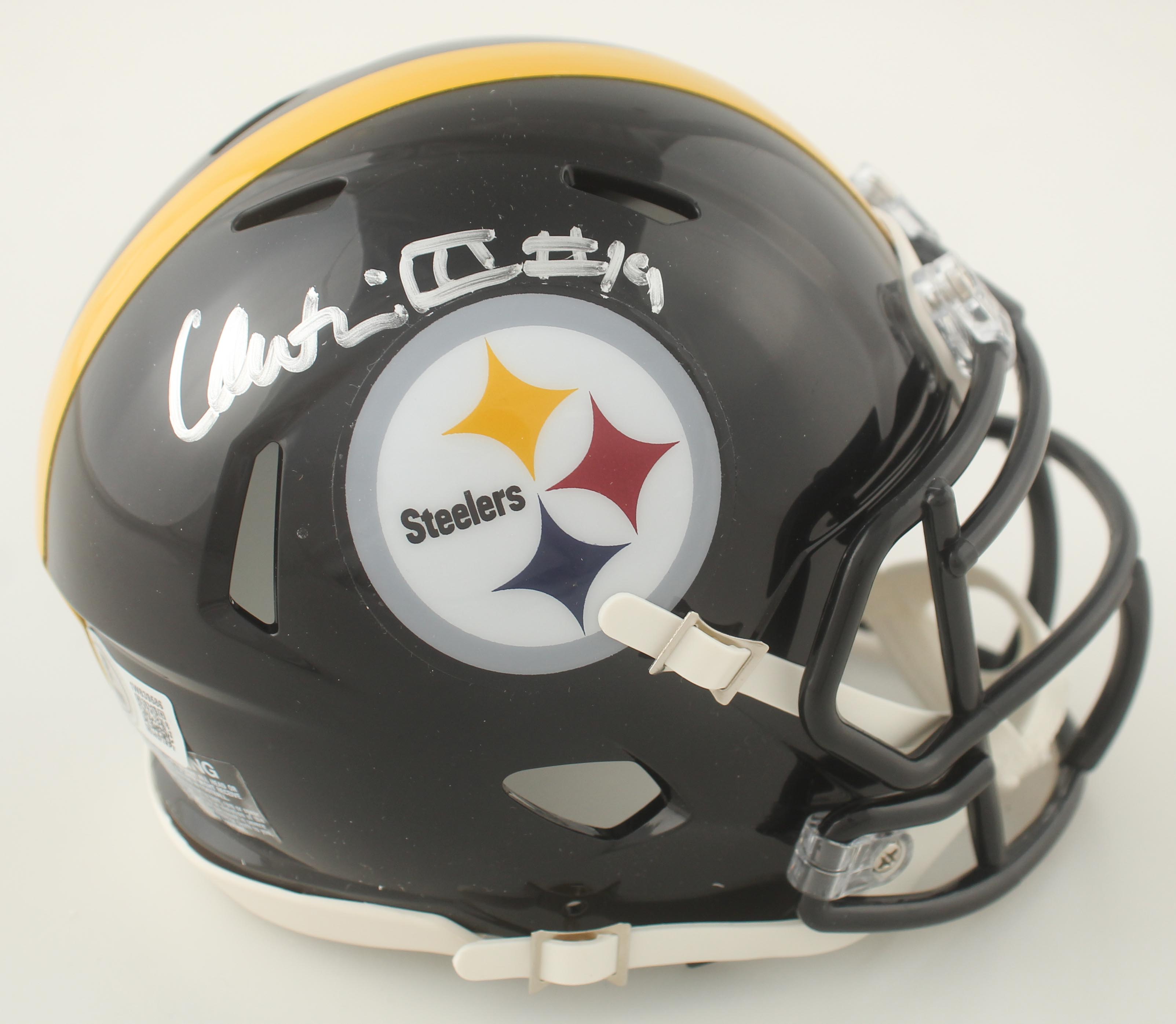 Calvin Austin Signed Steelers Speed Mini Helmet (Beckett) at PristineAuction.com Calvin Austin Signed Steelers Speed Mini Helmet (Beckett) at PristineAuction.com