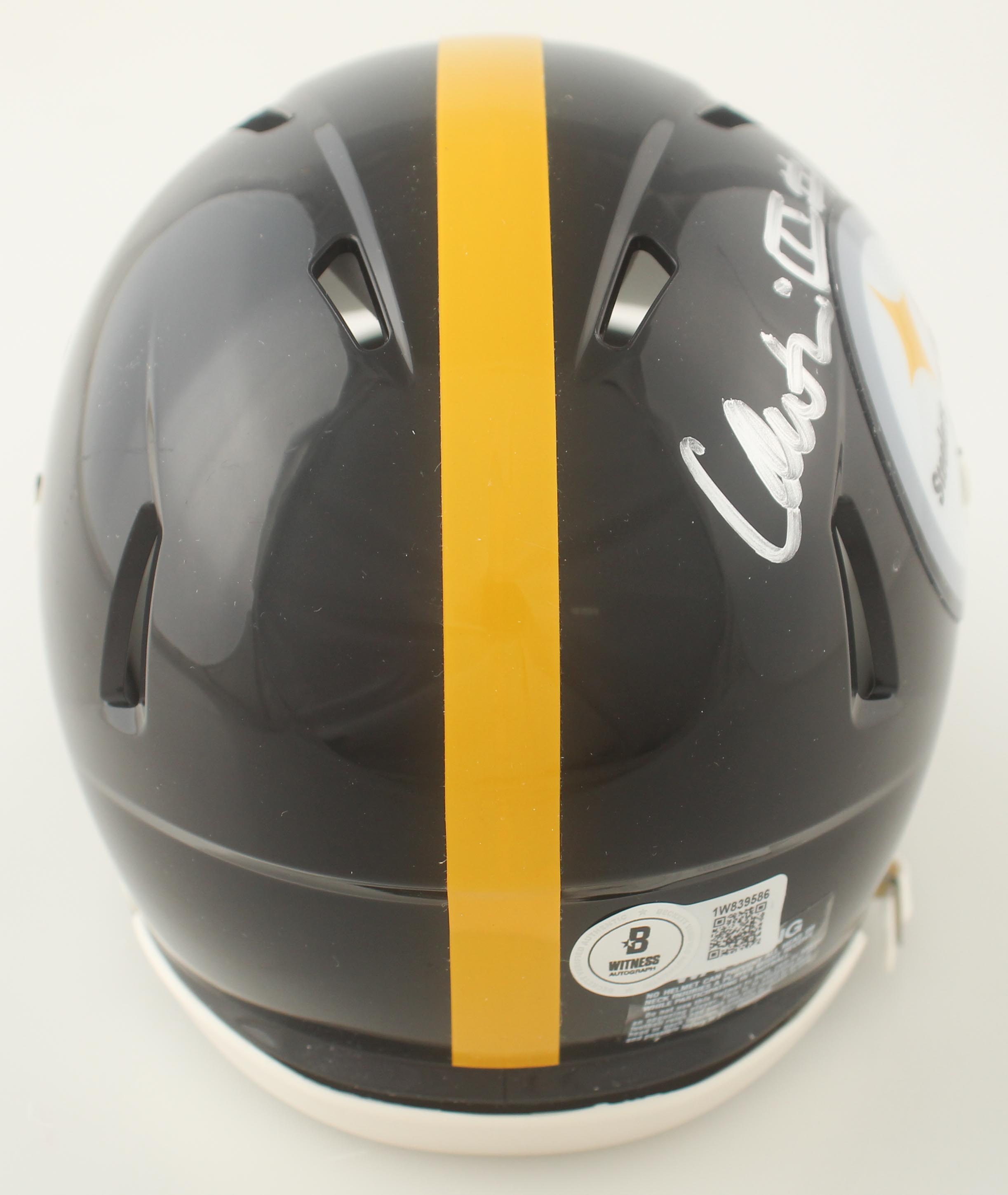 Calvin Austin Signed Steelers Speed Mini Helmet (Beckett) at PristineAuction.com Calvin Austin Signed Steelers Speed Mini Helmet (Beckett) at PristineAuction.com