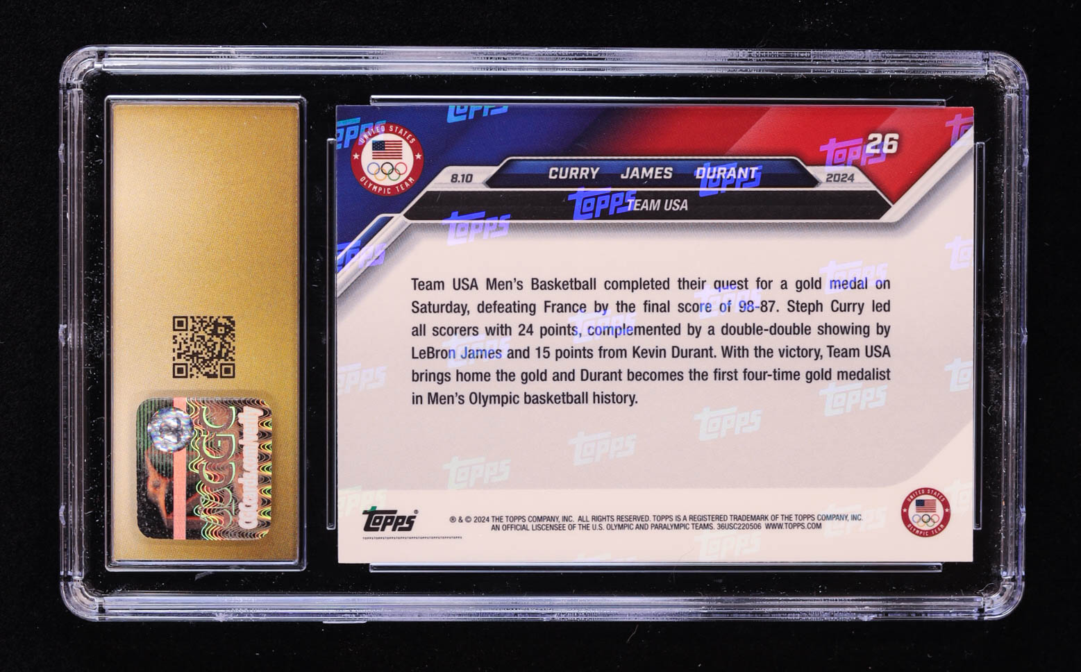 Stephen Curry / LeBron James / Kevin Durant 2024 Topps Now #26 (CGC 10 | Pristine Black Label) at PristineAuction.com Stephen Curry / LeBron James / Kevin Durant 2024 Topps Now #26 (CGC 10 | Pristine Black Label) at PristineAuction.com