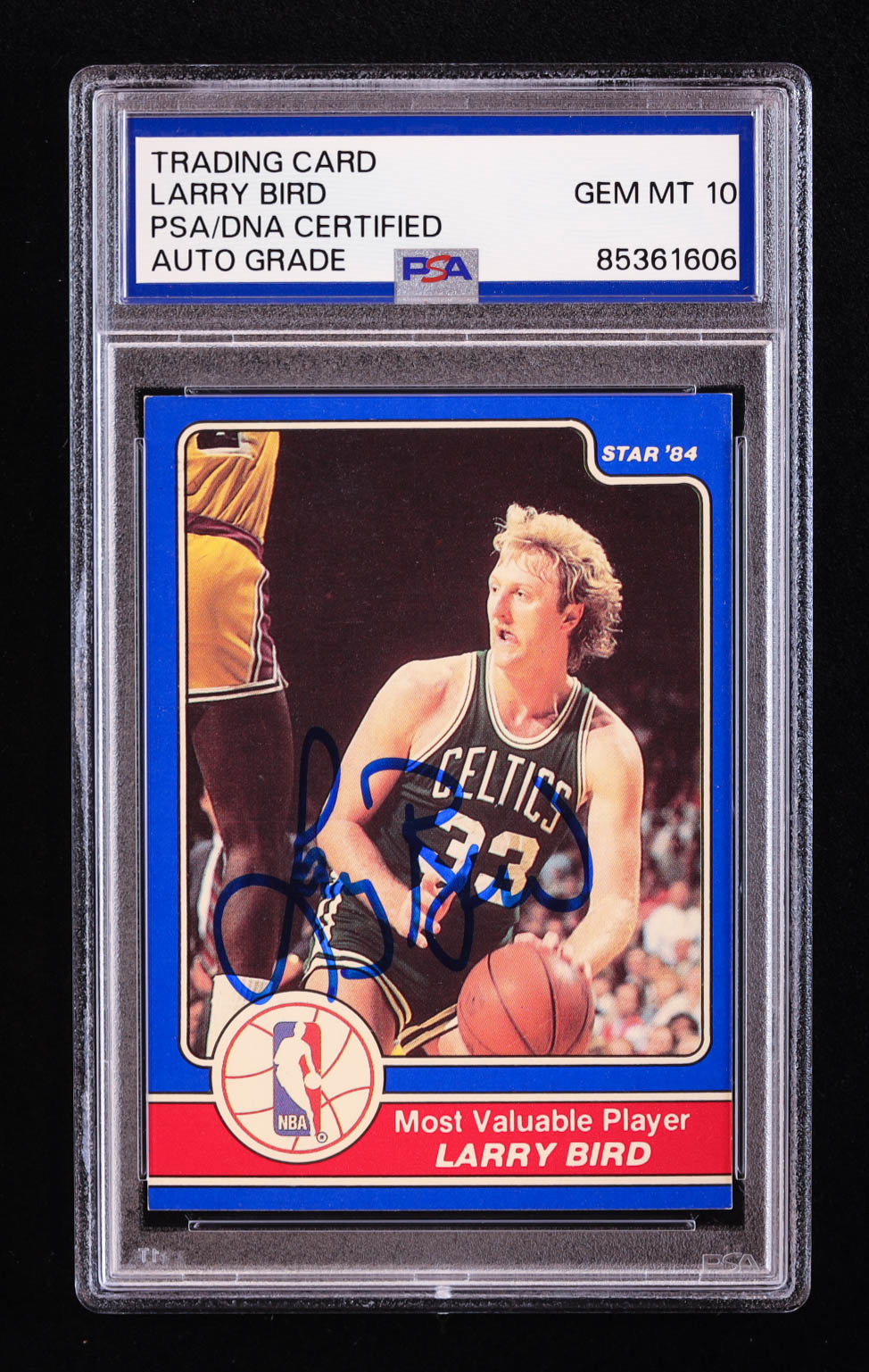 Larry Bird Signed 1984 Star Award Banquet #8 MVP (PSA | Autograph Graded PSA 10) at PristineAuction.com Larry Bird Signed 1984 Star Award Banquet #8 MVP (PSA | Autograph Graded PSA 10) at PristineAuction.com