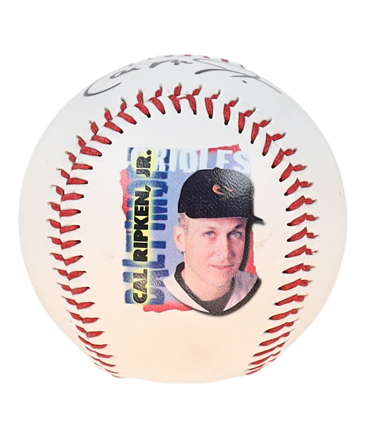 Cal Ripken Jr. Signed Commemorative Fotoball Portrait Baseball (JSA) at PristineAuction.com Cal Ripken Jr. Signed Commemorative Fotoball Portrait Baseball (JSA) at PristineAuction.com