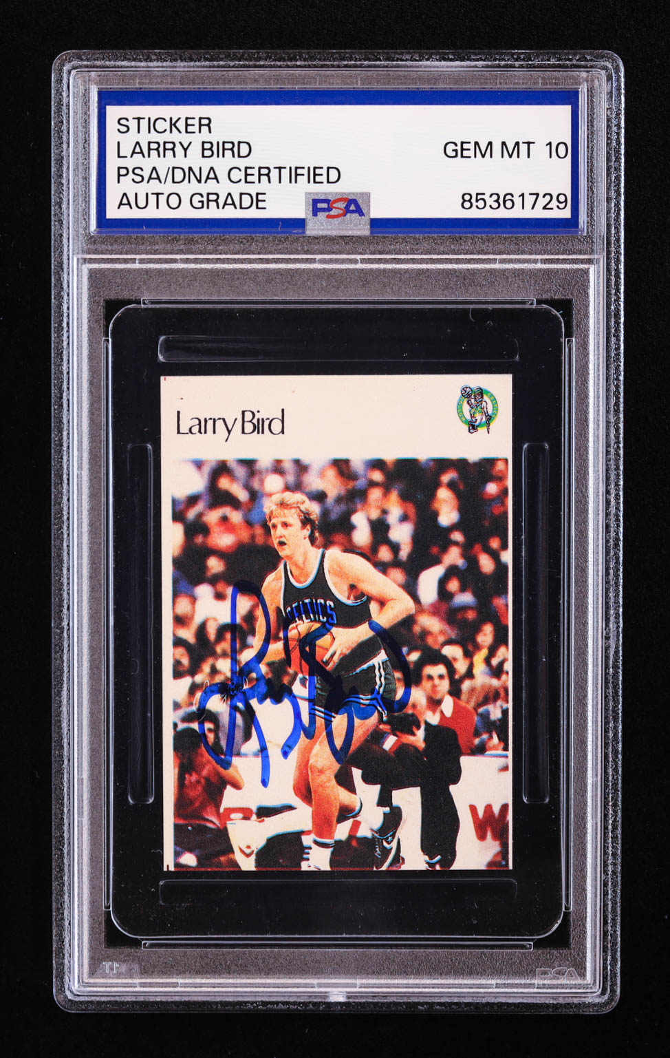 Larry Bird Signed 1986 Sticker #NNO (PSA | Autograph Graded PSA 10 ...