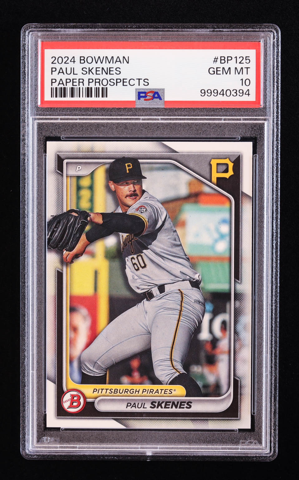 Paul Skenes 2024 Bowman Prospects #BP125 RC (PSA 10) at PristineAuction.com Paul Skenes 2024 Bowman Prospects #BP125 RC (PSA 10) at PristineAuction.com