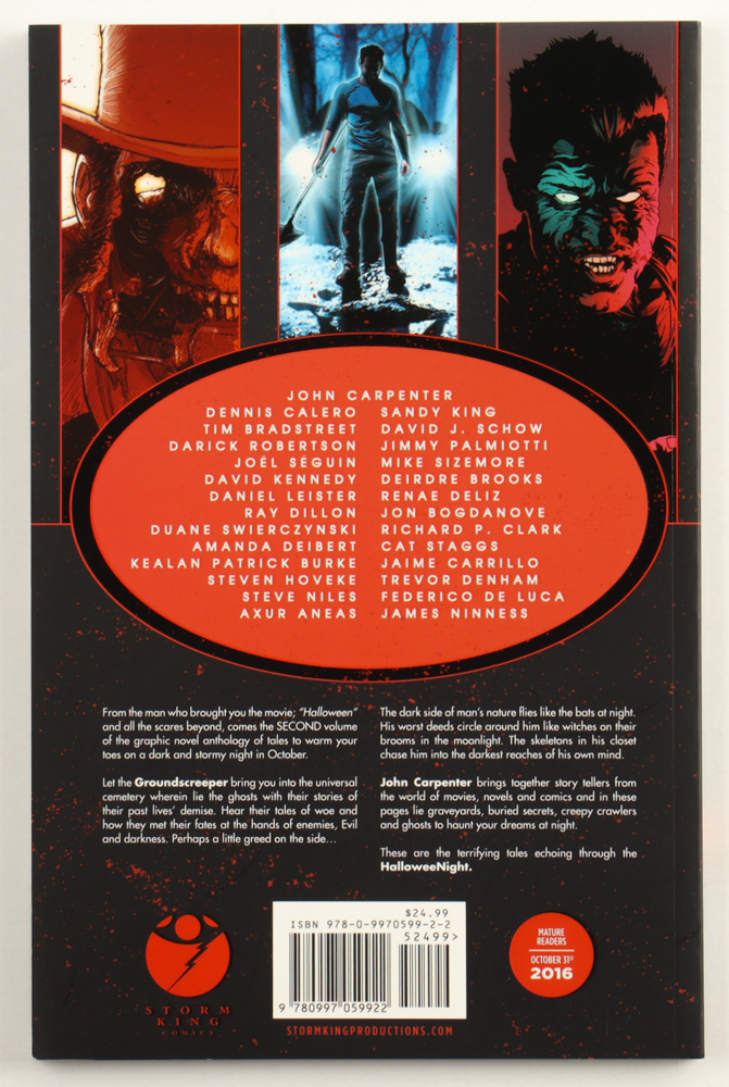 John Carpenter & Sandy King Signed "Tales For A Halloween Night Vol. 2" Paperback Book (JSA) at PristineAuction.com John Carpenter & Sandy King Signed "Tales For A Halloween Night Vol. 2" Paperback Book (JSA) at PristineAuction.com