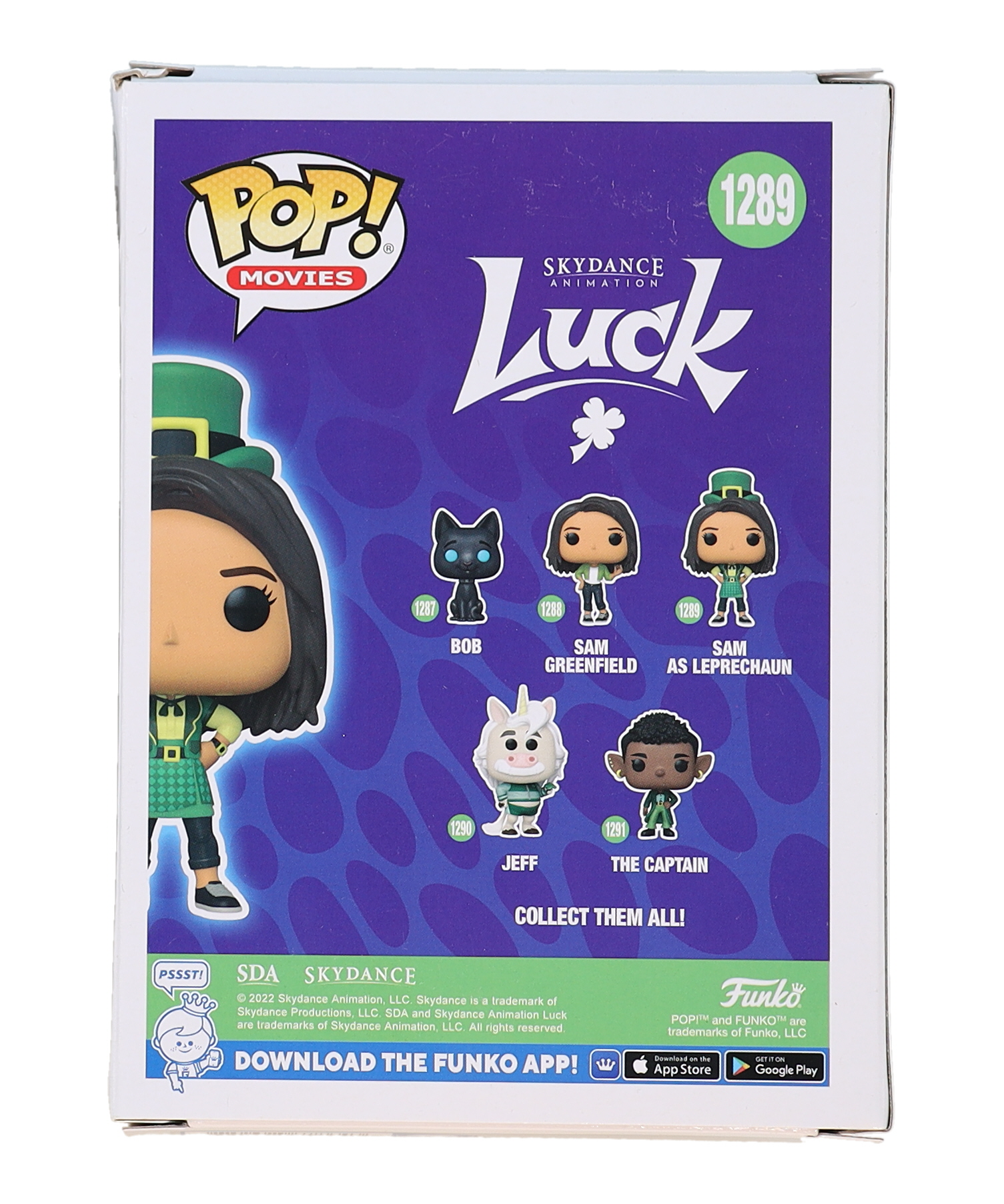Eva Noblezada Signed "Luck" #1288 Sam as Leprechaun Funko Pop! Vinyl Figure (Beckett) at PristineAuction.com Eva Noblezada Signed "Luck" #1288 Sam as Leprechaun Funko Pop! Vinyl Figure (Beckett) at PristineAuction.com