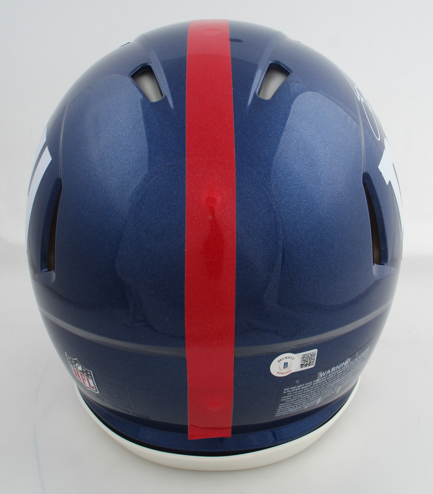 Saquon Barkley Signed Giants Full-Size Authentic Speed Helmet (Beckett) at PristineAuction.com Saquon Barkley Signed Giants Full-Size Authentic Speed Helmet (Beckett) at PristineAuction.com
