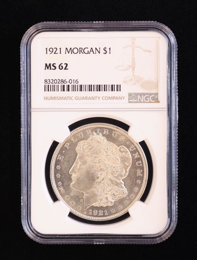 1921 Morgan Silver Dollar (NGC MS62) at PristineAuction.com 1921 Morgan Silver Dollar (NGC MS62) at PristineAuction.com