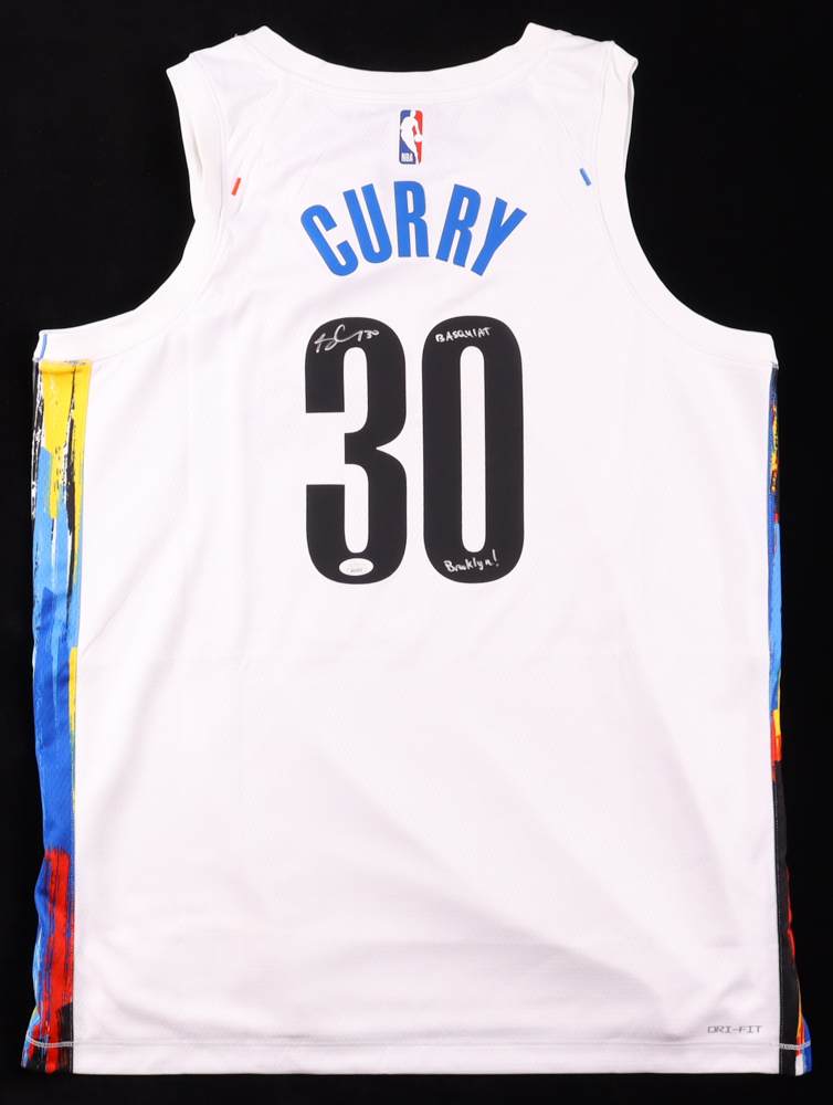 Seth Curry Signed Nets Jersey Inscribed "Basquiat Brooklyn!" (JSA) at PristineAuction.com Seth Curry Signed Nets Jersey Inscribed "Basquiat Brooklyn!" (JSA) at PristineAuction.com