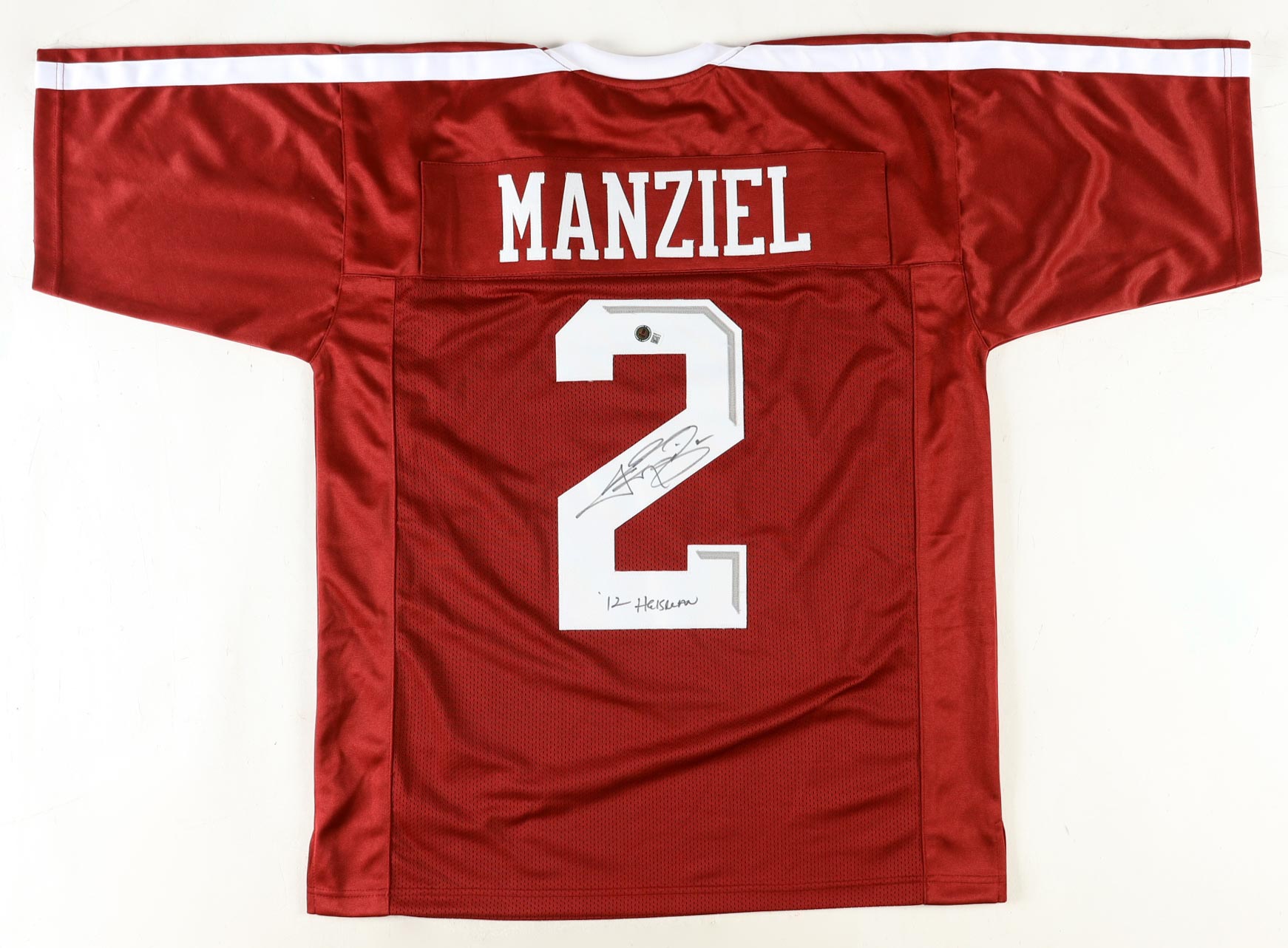 Johnny Manziel Signed Jersey Inscribed "'12 Heisman" (Beckett) at PristineAuction.com Johnny Manziel Signed Jersey Inscribed "'12 Heisman" (Beckett) at PristineAuction.com