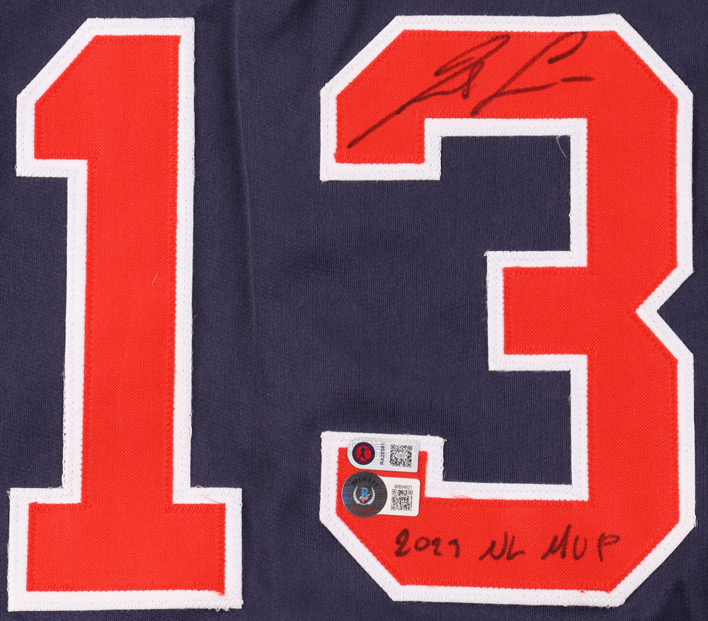 Ronald Acuna Jr. Signed Jersey Inscribed "2023 NL MVP" (Beckett & Acuna Jr.) at PristineAuction.com Ronald Acuna Jr. Signed Jersey Inscribed "2023 NL MVP" (Beckett & Acuna Jr.) at PristineAuction.com