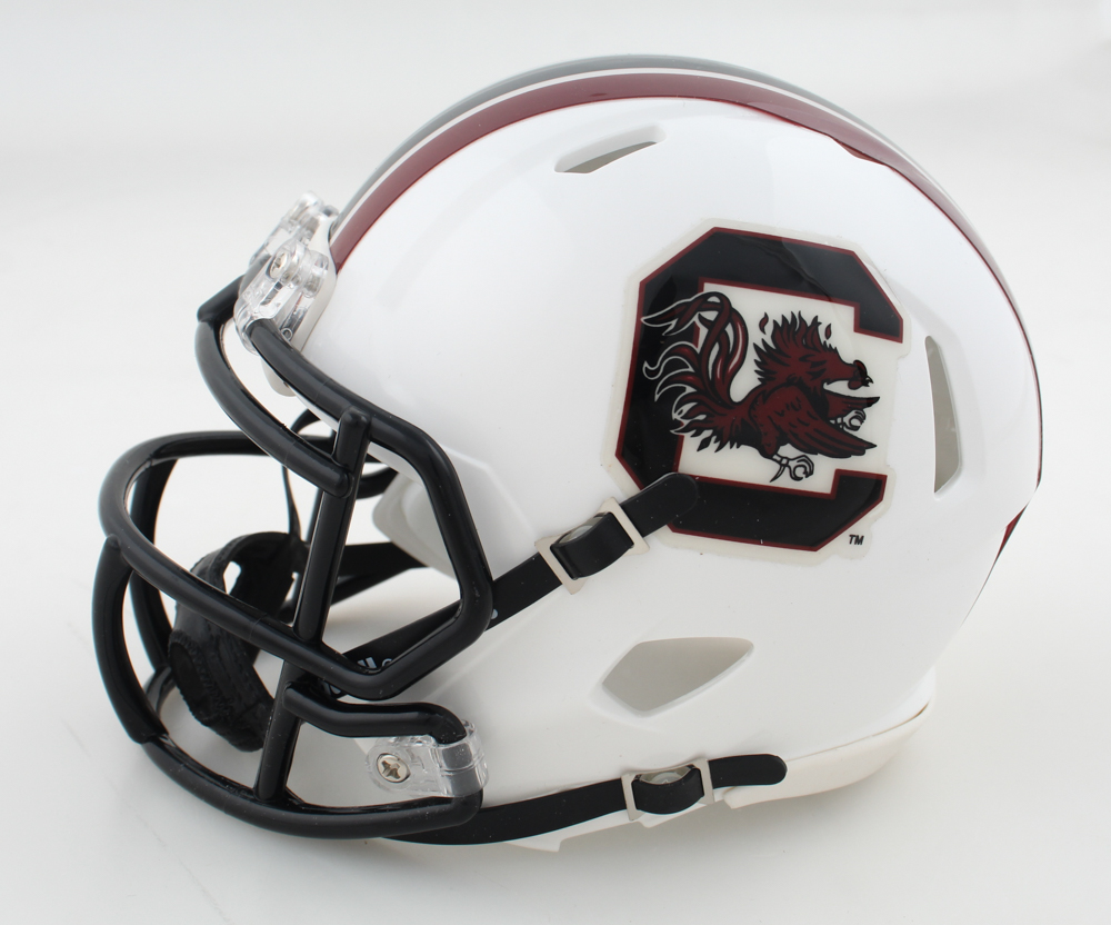 Sterling Sharpe Signed Gamecocks Speed Mini Helmet (Beckett) at PristineAuction.com Sterling Sharpe Signed Gamecocks Speed Mini Helmet (Beckett) at PristineAuction.com