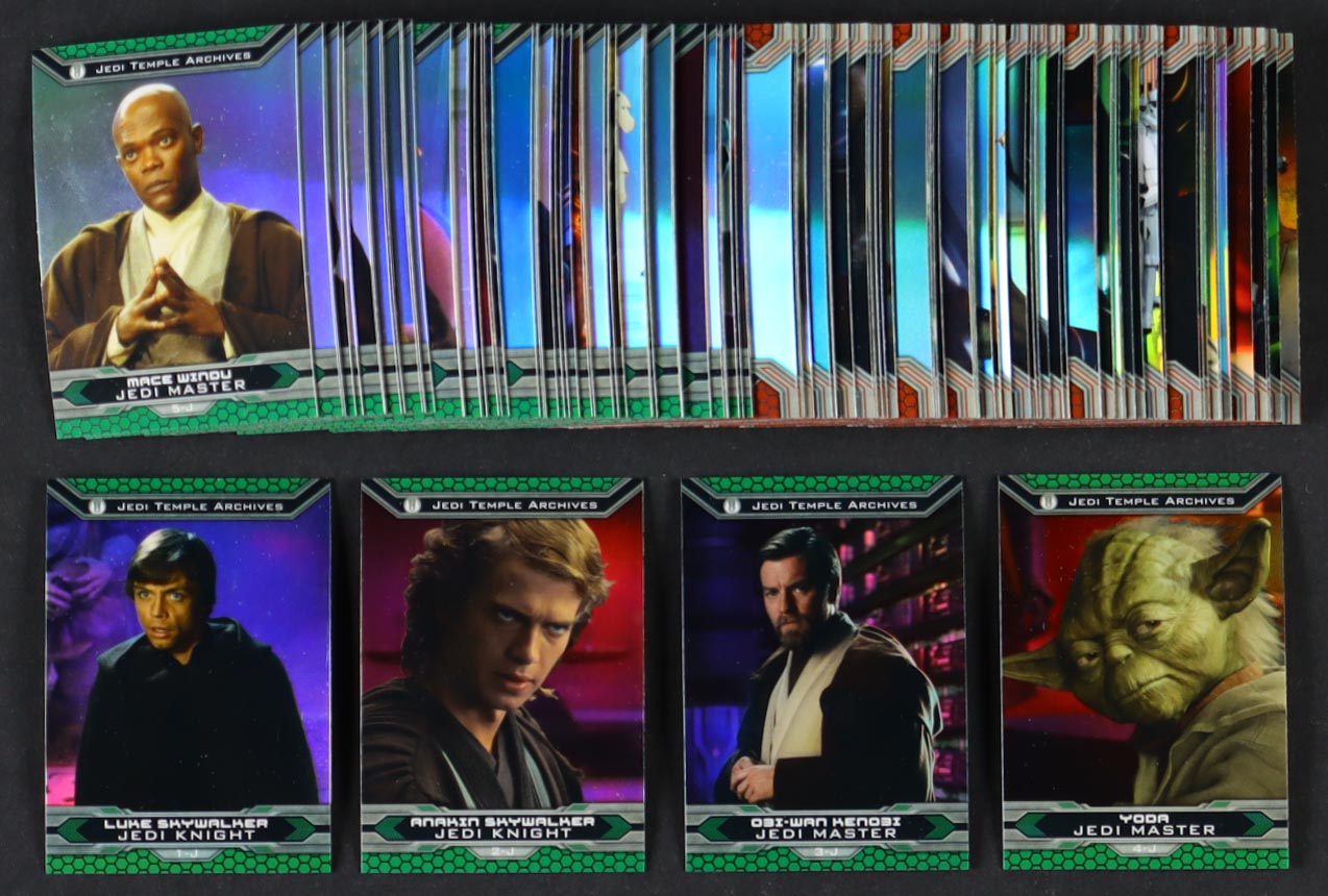 2015 Topps Chrome Star Wars Perspectives Jedi vs. Sith Complete Refractor Set of (100) Cards with Yoda #4J, Obi-Wan Kenobi #3J, Anakin Skywalker #2J, Luke Skywalker #1J at PristineAuction.com 2015 Topps Chrome Star Wars Perspectives Jedi vs. Sith Complete Refractor Set of (100) Cards with Yoda #4J, Obi-Wan Kenobi #3J, Anakin Skywalker #2J, Luke Skywalker #1J at PristineAuction.com