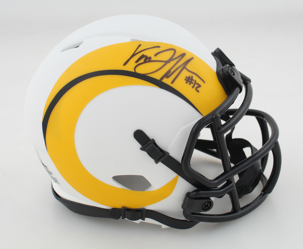 Van Jefferson Signed Rams Lunar Eclipse Alternate Speed Mini Helmet (Beckett) at PristineAuction.com Van Jefferson Signed Rams Lunar Eclipse Alternate Speed Mini Helmet (Beckett) at PristineAuction.com