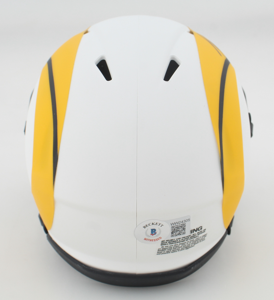 Van Jefferson Signed Rams Lunar Eclipse Alternate Speed Mini Helmet (Beckett) at PristineAuction.com Van Jefferson Signed Rams Lunar Eclipse Alternate Speed Mini Helmet (Beckett) at PristineAuction.com