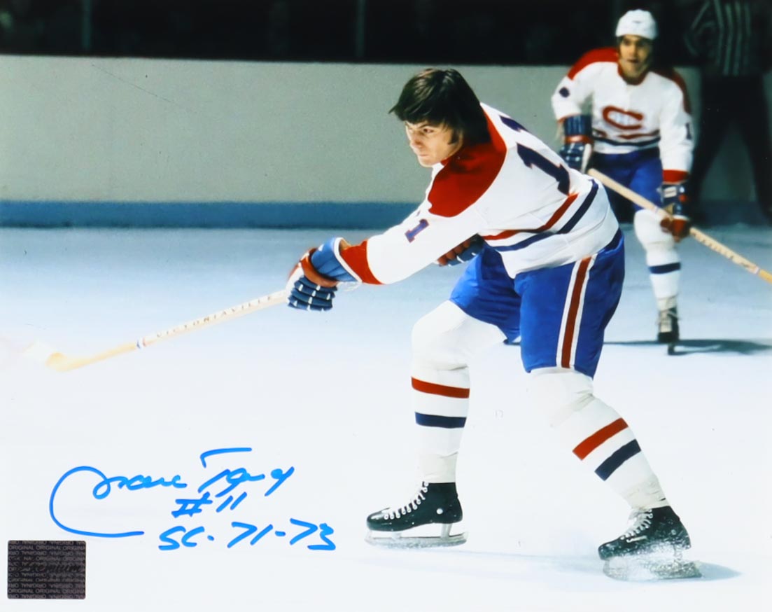 Marc Tardif Signed Canadiens 8x10 Photo Inscribed "SC-71-73" (Premium Autographs) at PristineAuction.com Marc Tardif Signed Canadiens 8x10 Photo Inscribed "SC-71-73" (Premium Autographs) at PristineAuction.com