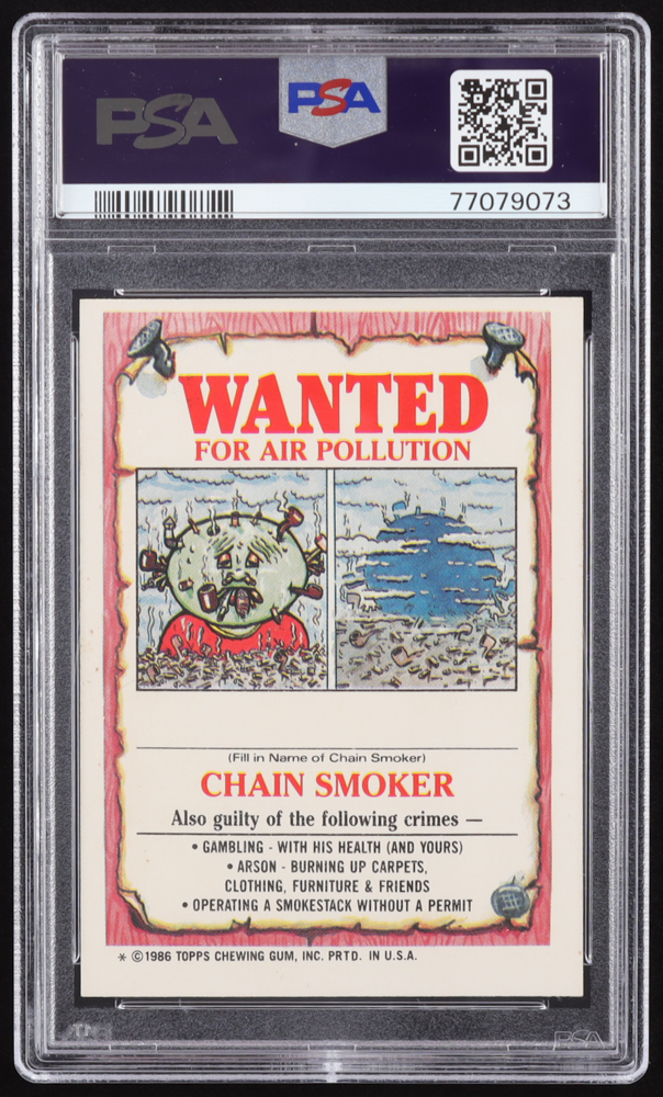 Tim Curry Signed 1986 Garbage Pail Kids "Rock E. Horror" Stickers #135a (PSA 8 | Autograph Grade PSA 10) at PristineAuction.com Tim Curry Signed 1986 Garbage Pail Kids "Rock E. Horror" Stickers #135a (PSA 8 | Autograph Grade PSA 10) at PristineAuction.com