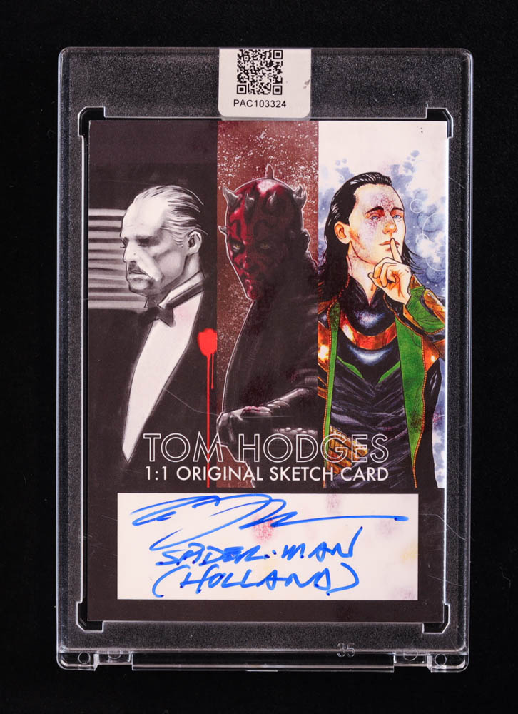 Spider-Man (Holland) | Marvel | Original Art Sketch Card by Tom Hodges (1/1 Original Art) at PristineAuction.com Spider-Man (Holland) | Marvel | Original Art Sketch Card by Tom Hodges (1/1 Original Art) at PristineAuction.com
