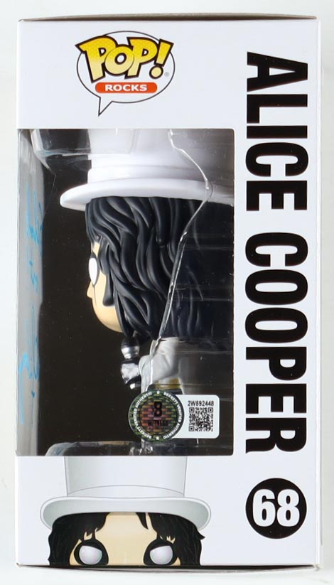 Alice Cooper Signed "Alice Cooper" #68 Funko Pop! Vinyl Figure Inscribed "Schools Out!" (Beckett) at PristineAuction.com Alice Cooper Signed "Alice Cooper" #68 Funko Pop! Vinyl Figure Inscribed "Schools Out!" (Beckett) at PristineAuction.com