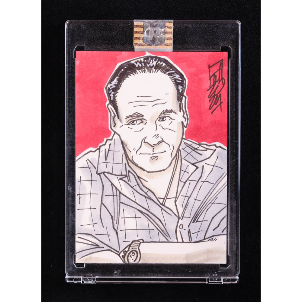 Tony Soprano | The Sopranos | Original Art Sketch Card by Tom Hodges (1/1  Original Art) | Pristine Auction, image size:1000x1000