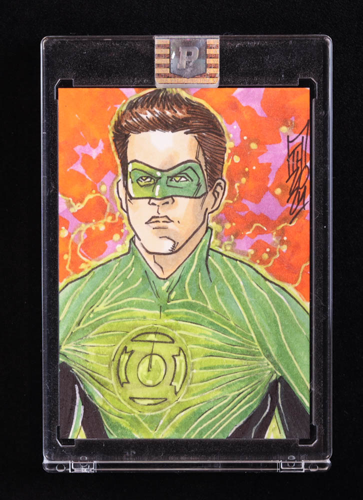 Green Lantern | DC | Original Art Sketch Card by Tom Hodges (1/1 Original Art) at PristineAuction.com Green Lantern | DC | Original Art Sketch Card by Tom Hodges (1/1 Original Art) at PristineAuction.com