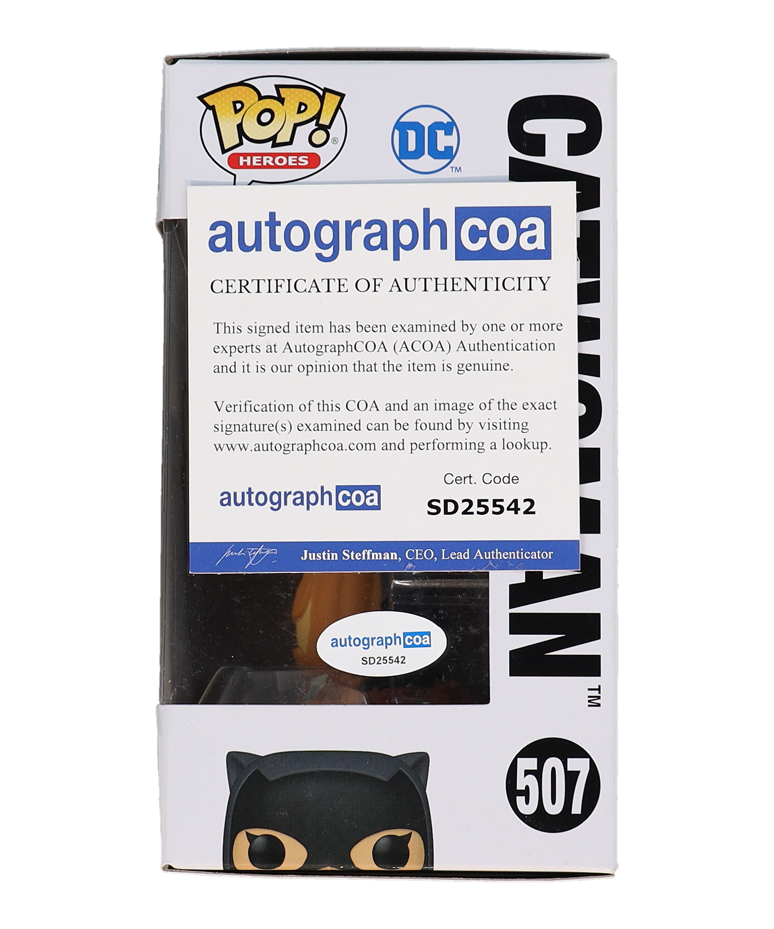 Halle Berry Signed "Batman" #507 Catwoman Funko Pop! Vinyl Figure (ACOA) at PristineAuction.com Halle Berry Signed "Batman" #507 Catwoman Funko Pop! Vinyl Figure (ACOA) at PristineAuction.com