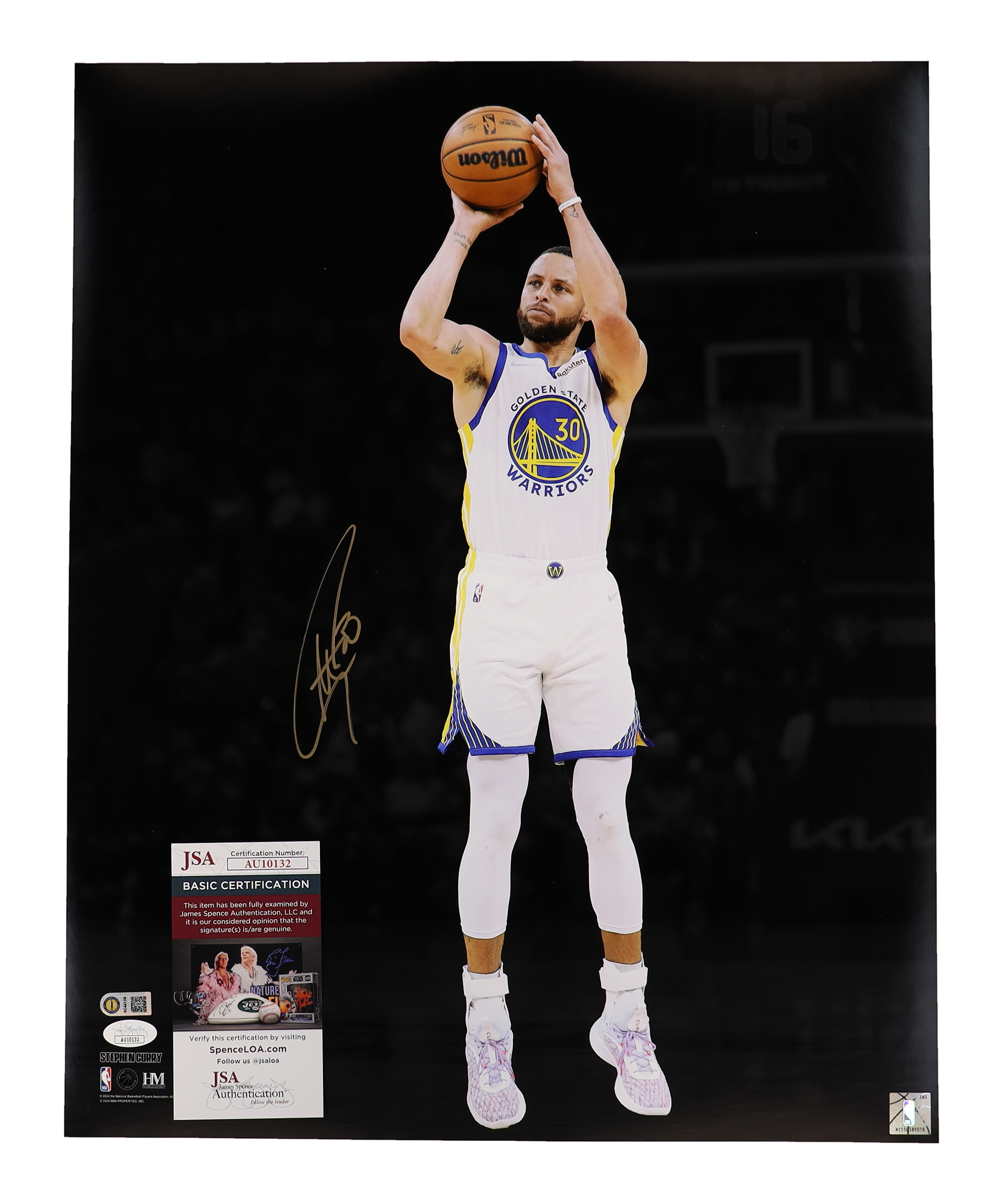 Stephen Curry Signed Warriors 16x20 Photo (JSA & Curry) at PristineAuction.com Stephen Curry Signed Warriors 16x20 Photo (JSA & Curry) at PristineAuction.com