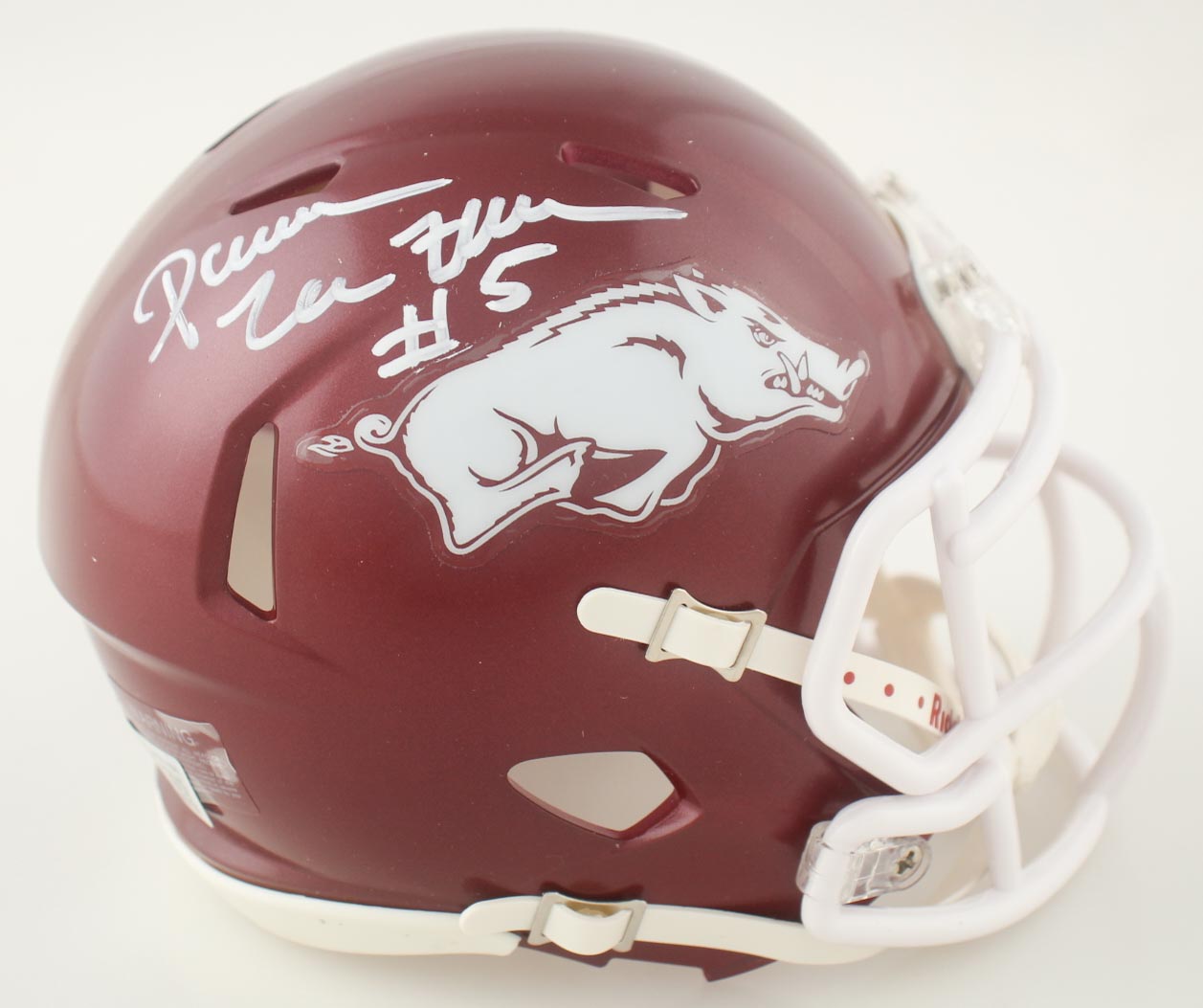 Darren McFadden Signed Arkansas Razorbacks Mini Helmet (Beckett) at PristineAuction.com Darren McFadden Signed Arkansas Razorbacks Mini Helmet (Beckett) at PristineAuction.com