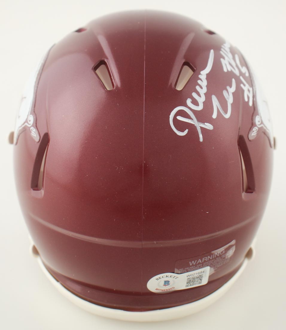 Darren McFadden Signed Arkansas Razorbacks Mini Helmet (Beckett) at PristineAuction.com Darren McFadden Signed Arkansas Razorbacks Mini Helmet (Beckett) at PristineAuction.com