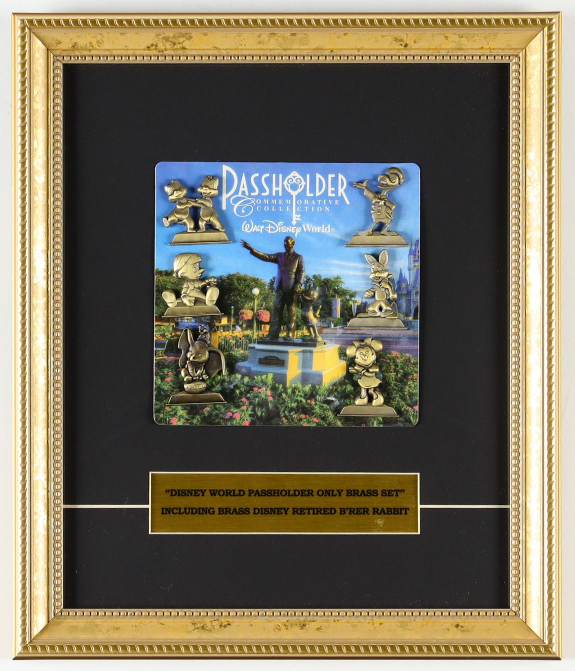 Disney World PassHolder Pin Set Custom Framed Display at PristineAuction.com Disney World PassHolder Pin Set Custom Framed Display at PristineAuction.com