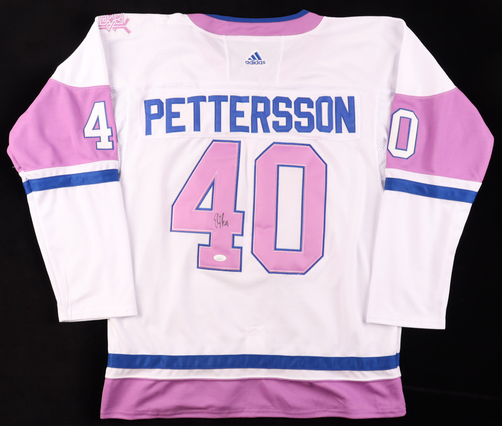 Elias Pettersson Signed Hockey Fights Cancer Jersey (JSA) at PristineAuction.com Elias Pettersson Signed Hockey Fights Cancer Jersey (JSA) at PristineAuction.com