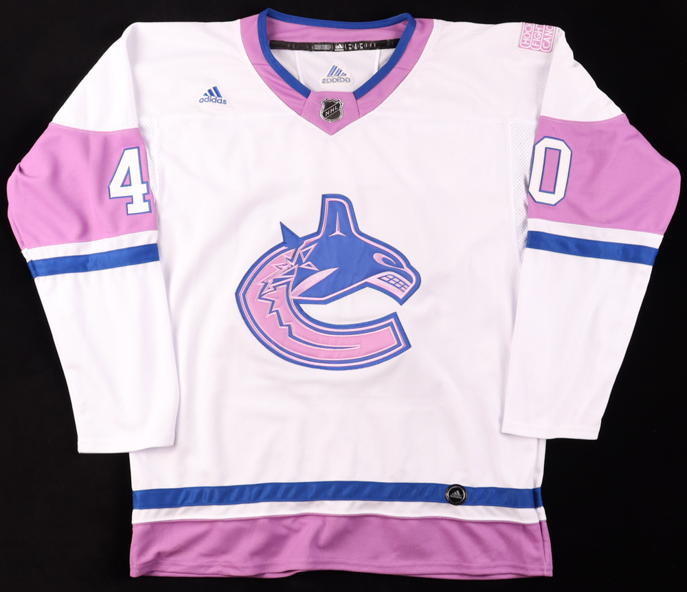 Elias Pettersson Signed Hockey Fights Cancer Jersey (JSA) at PristineAuction.com Elias Pettersson Signed Hockey Fights Cancer Jersey (JSA) at PristineAuction.com