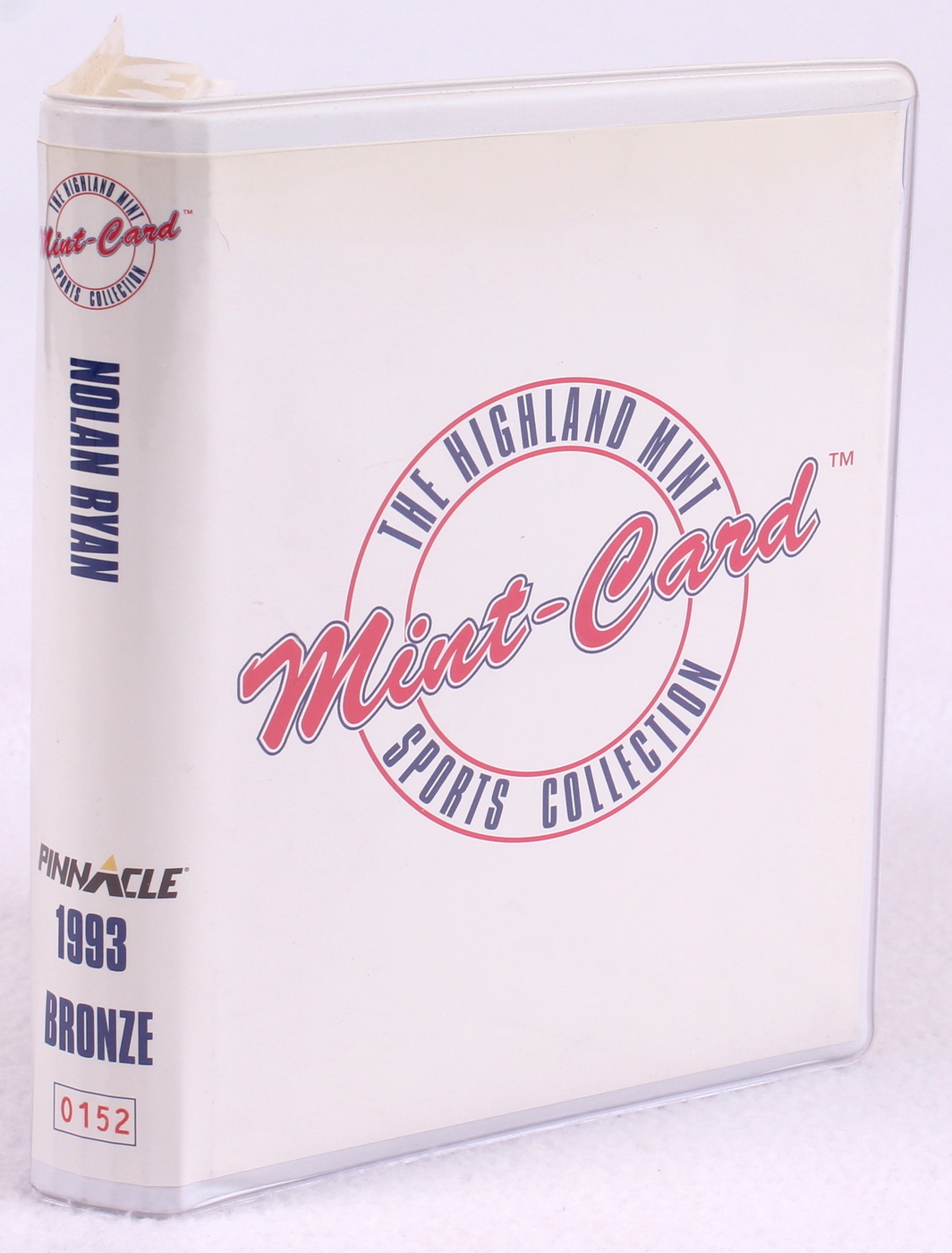 Nolan Ryan LE 1993 Pinnacle #290 Solid Bronze Baseball Card from Highland Mint with Display Case & Original Packaging at PristineAuction.com Nolan Ryan LE 1993 Pinnacle #290 Solid Bronze Baseball Card from Highland Mint with Display Case & Original Packaging at PristineAuction.com